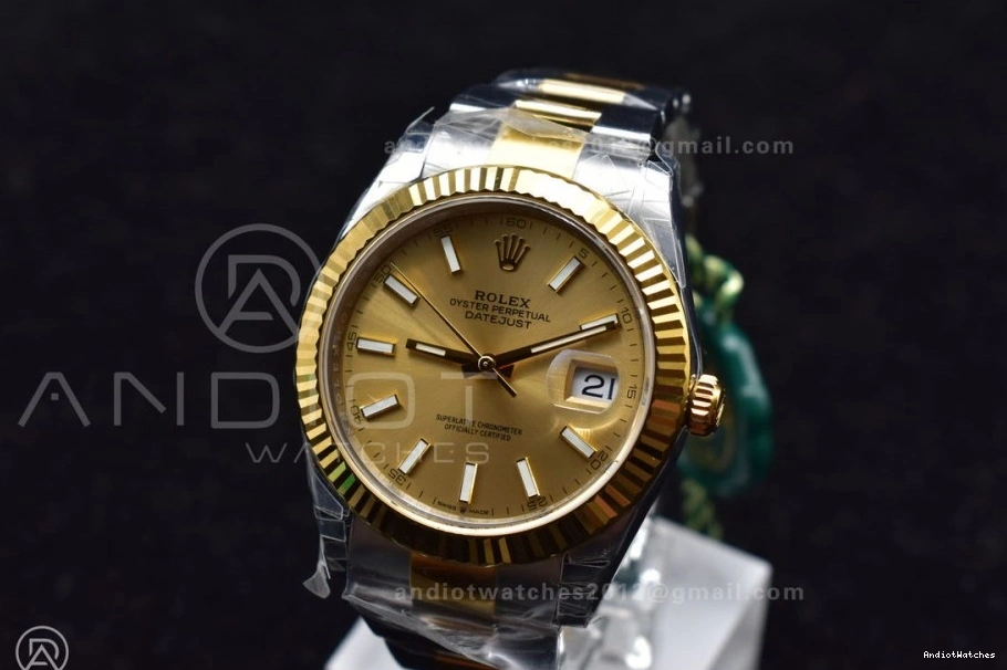 VS AllSeason 1:1 on 904L 600 DateJust VSF Bracelet SS Edition 41 Dial YG Best Oyster YG 126333 0216